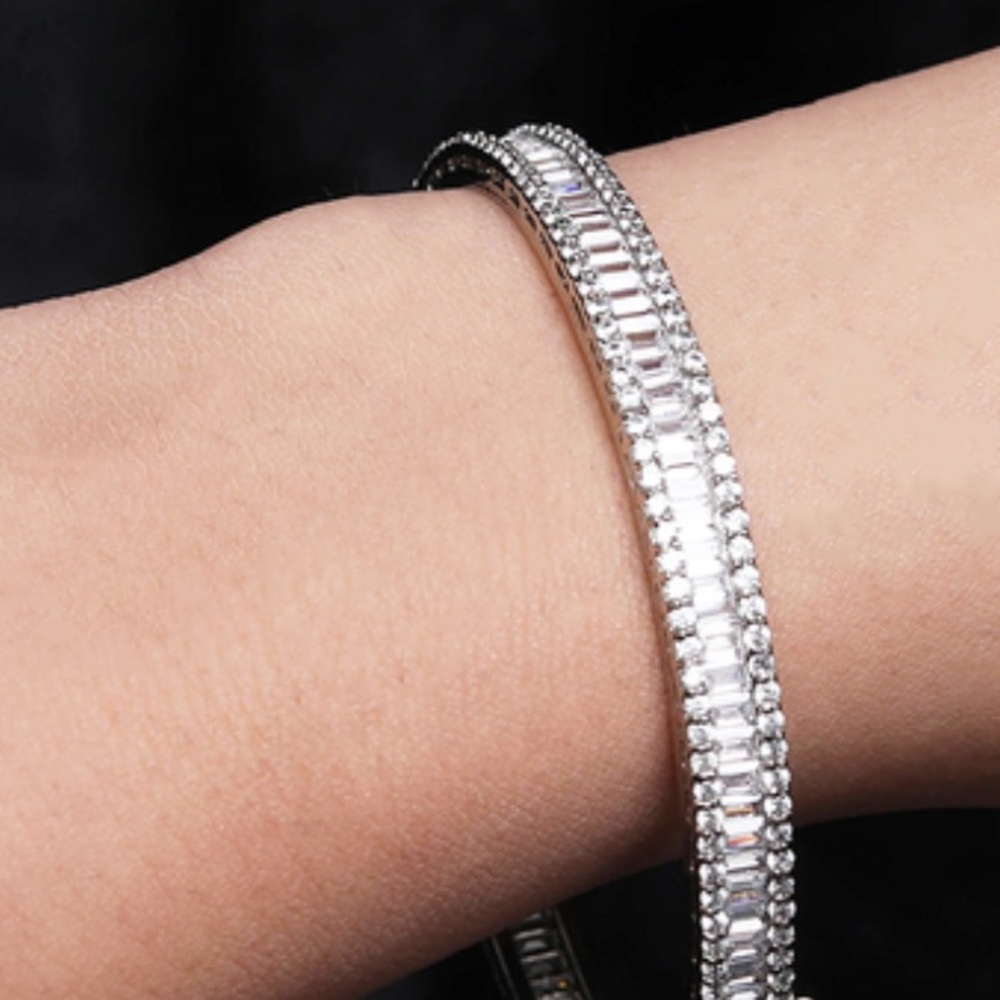 Silver Plated Bangle Bracelet